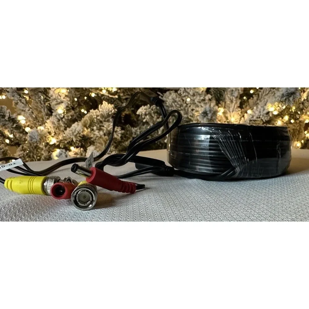 OEM 60' BNC Connector24 BLACK Cabl for HD Analog Security Camera brand new